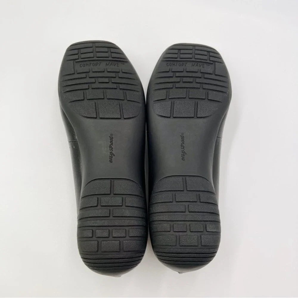 8WW 8 XW EXTRA WIDE Easy‎ Street Purpose Black Faux Vegan Leather Loafers Shoes